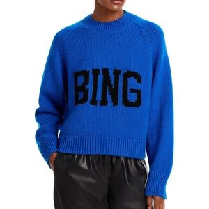 NWT Anine Bing Kendrick Logo Sweater
